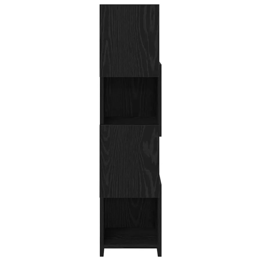 Meuble d'angle Chêne noir 25,5x25x102cm Bois d'ingénierie - 6