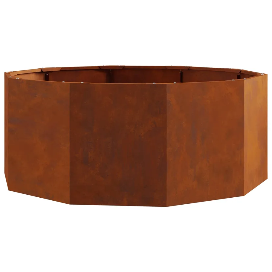 Jardinière Rouillé 90 x 90 x 35 cm Acier patiné - 2