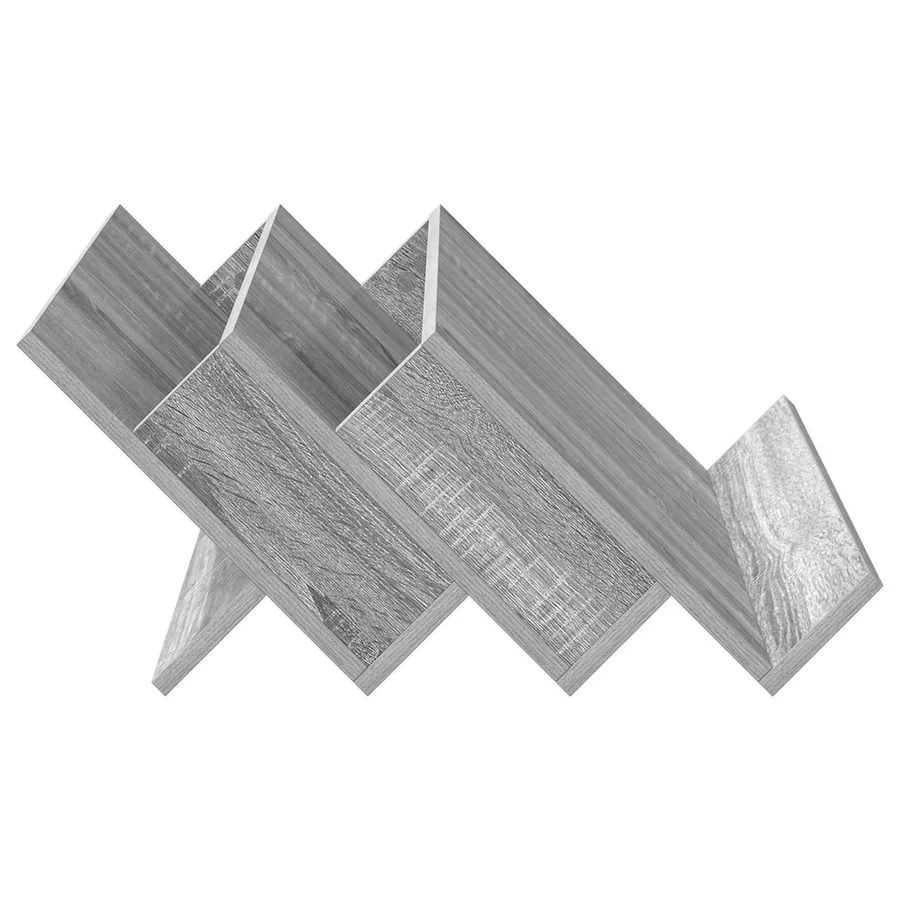 Étagère à magazines avec étagère Gris Sonoma 65 x 53 x 28,5 cm - 6