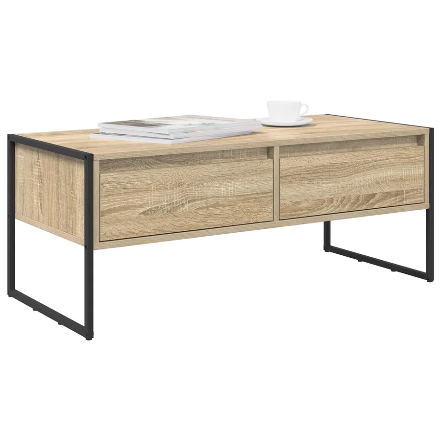 Table basse Sonoma 100 x 46 x 40 cm Bois d'ingénierie - 3