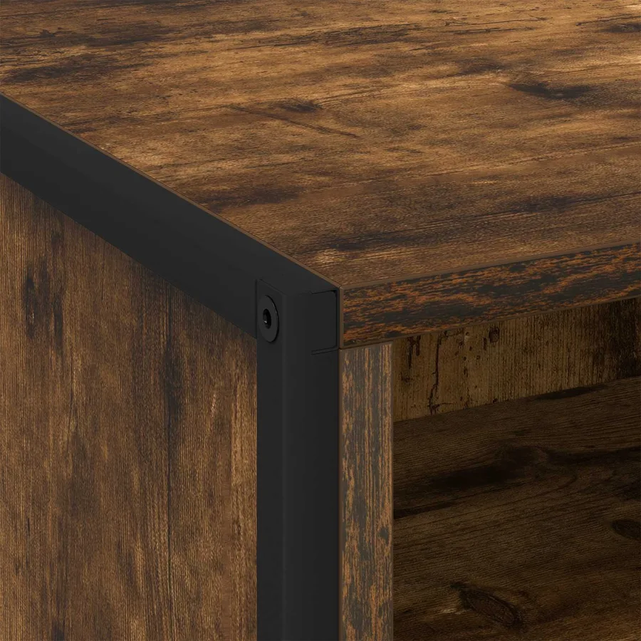 Table de chevet avec tiroir 2 pcs Chêne Fumé 50 x 39,5 x 50 cm - 9