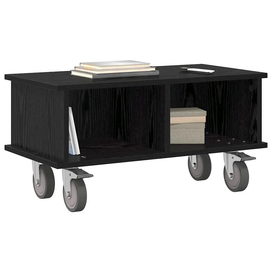 Meuble TV Chêne noir 68,5 x 35 x 35 cm Bois d'ingénierie - 3