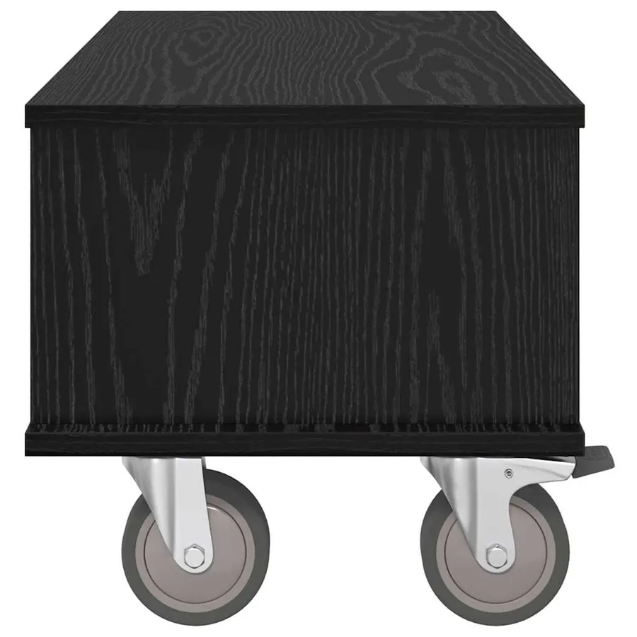 Meuble TV Chêne noir 68,5 x 35 x 35 cm Bois d'ingénierie - 6
