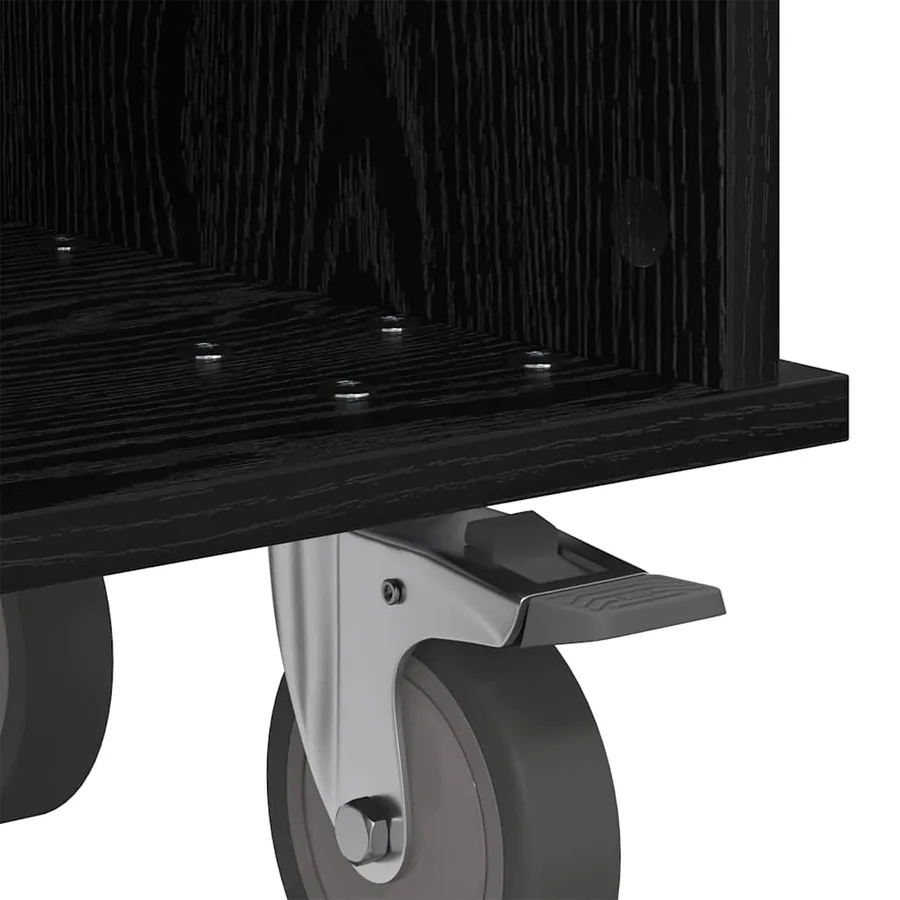Meuble TV Chêne noir 68,5 x 35 x 35 cm Bois d'ingénierie - 9