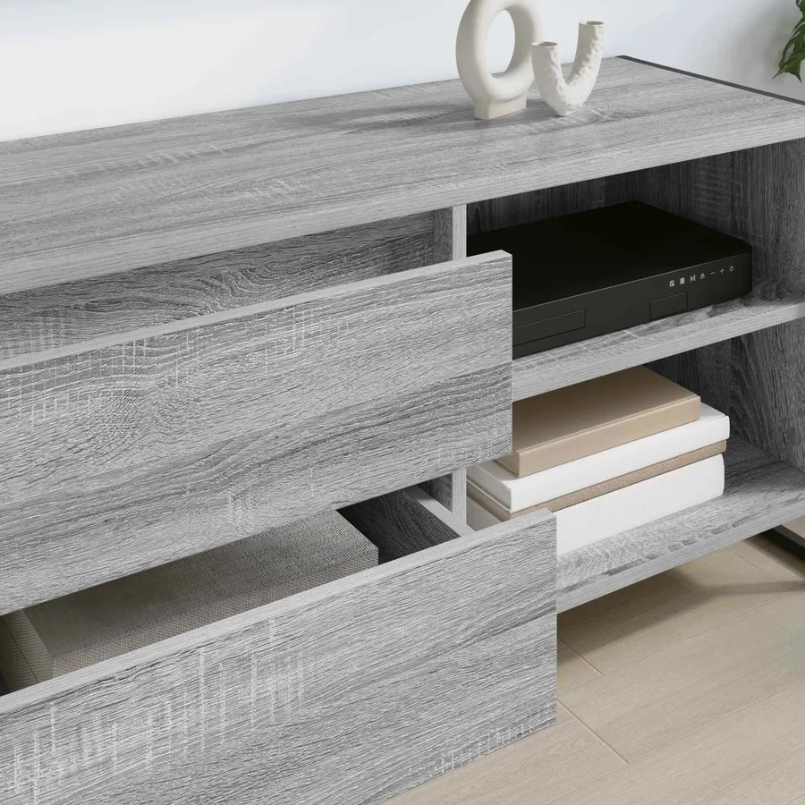 Meuble TV Gris Sonoma 100 x 36 x 49,5 cm Bois d'ingénierie - 4