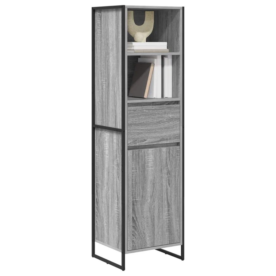 Bibliothèque Gris Sonoma 43 x 36 x 150.5 cm Bois d'ingénierie - 3