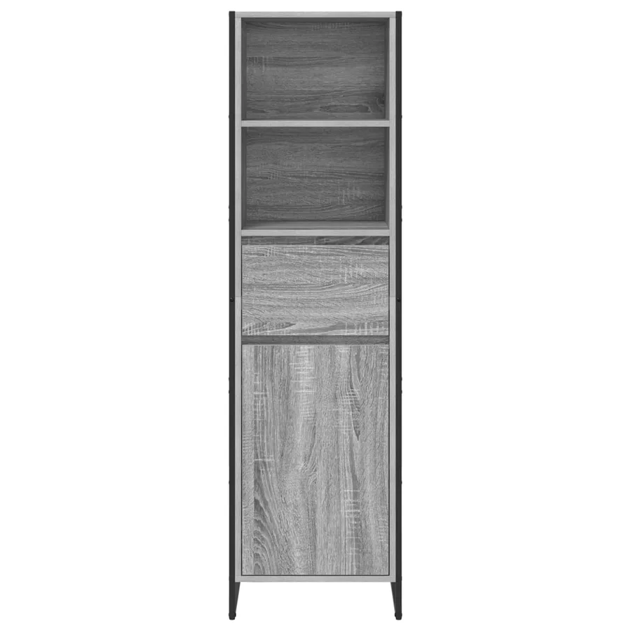 Bibliothèque Gris Sonoma 43 x 36 x 150.5 cm Bois d'ingénierie - 6