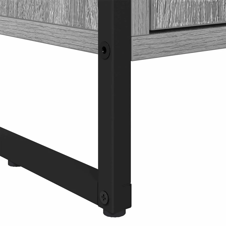 Bibliothèque Gris Sonoma 43 x 36 x 150.5 cm Bois d'ingénierie - 8