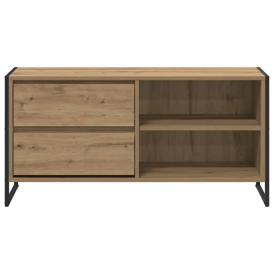 Meuble TV 100 x 36 x 49,5 cm Chêne artisan Bois d'ingénierie - 6