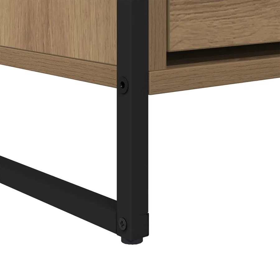 Meuble TV 100 x 36 x 49,5 cm Chêne artisan Bois d'ingénierie - 8