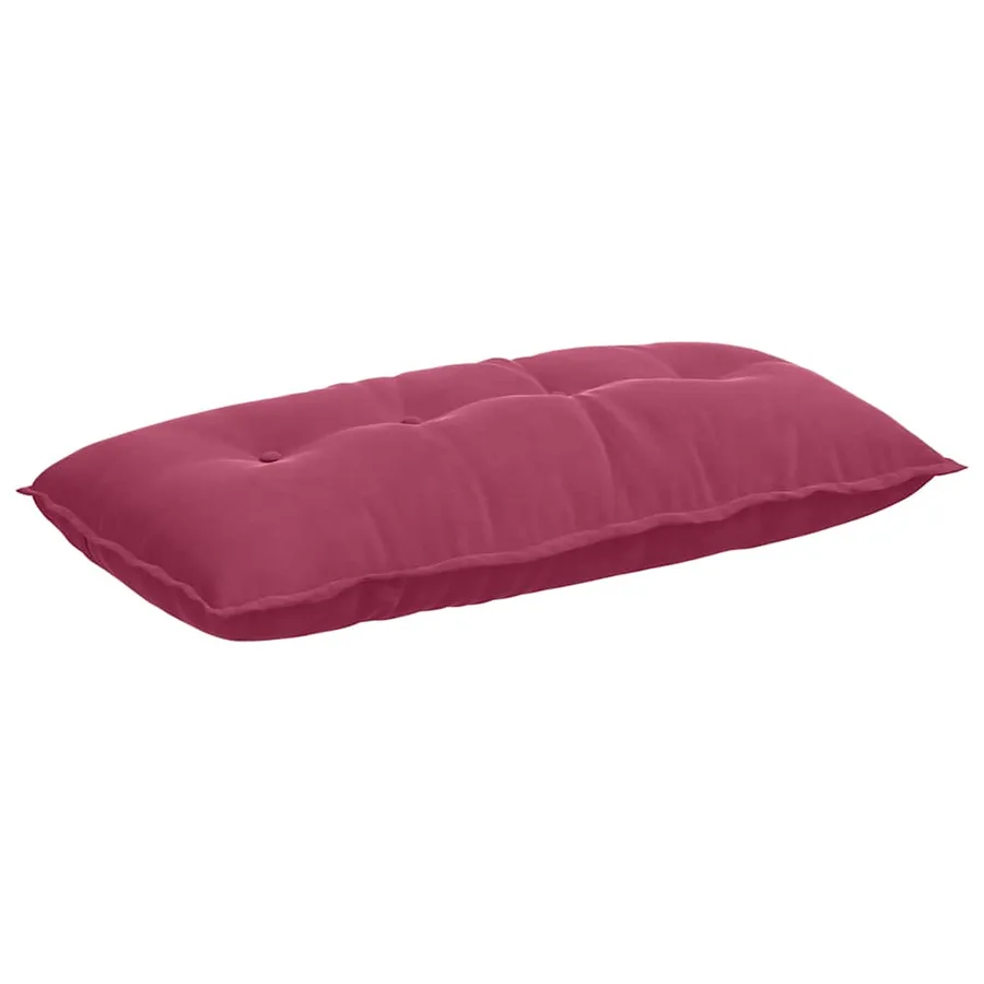 Coussin de Dos Bordeaux 100 x 50 cm Tissu en velours côtelé - 2