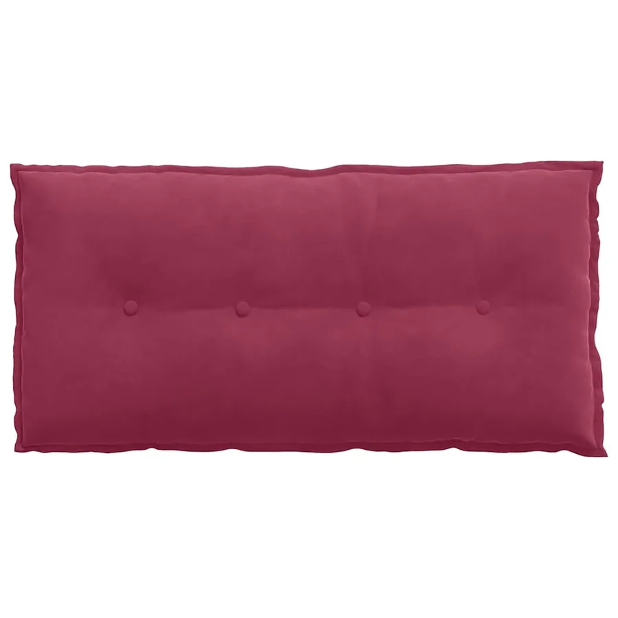 Coussin de Dos Bordeaux 100 x 50 cm Tissu en velours côtelé - 6