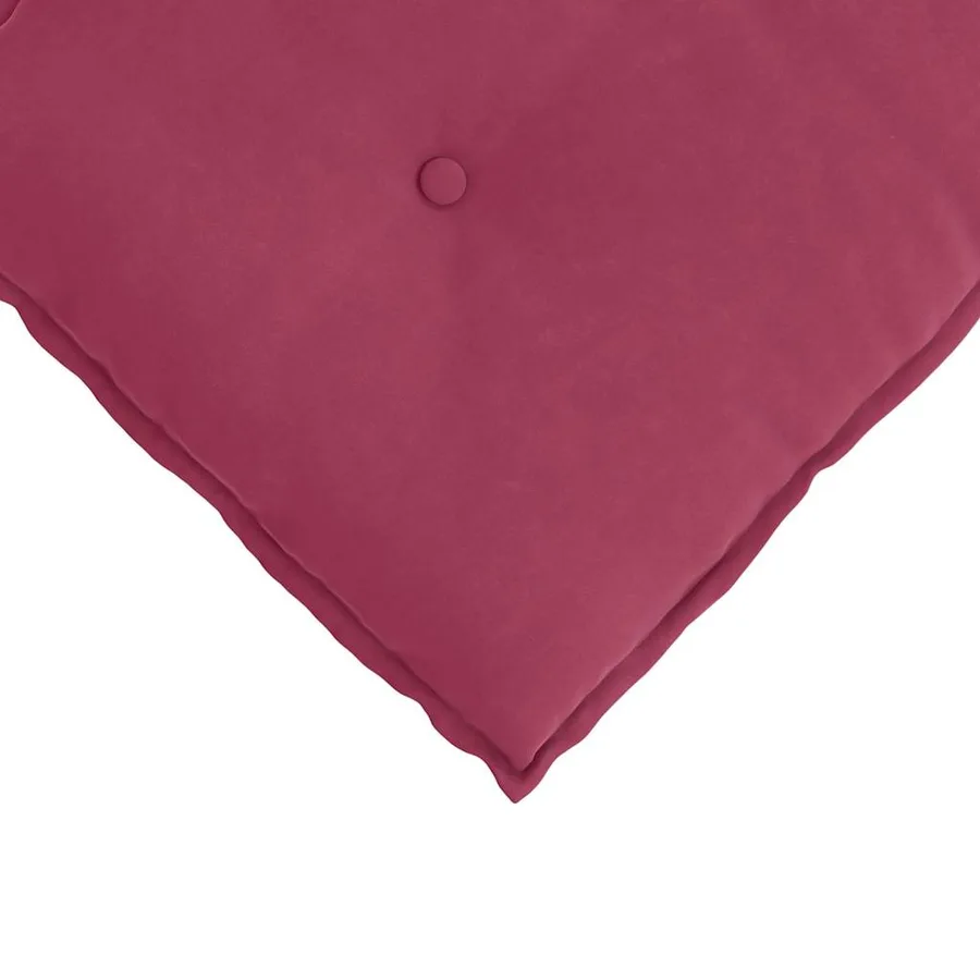 Coussin de Dos Bordeaux 100 x 50 cm Tissu en velours côtelé - 7