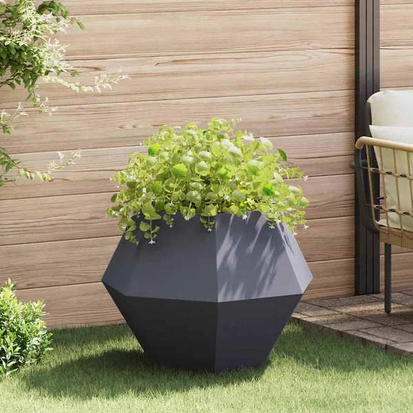 Jardinière Anthracite 75 x 75 x 60 cm Acier