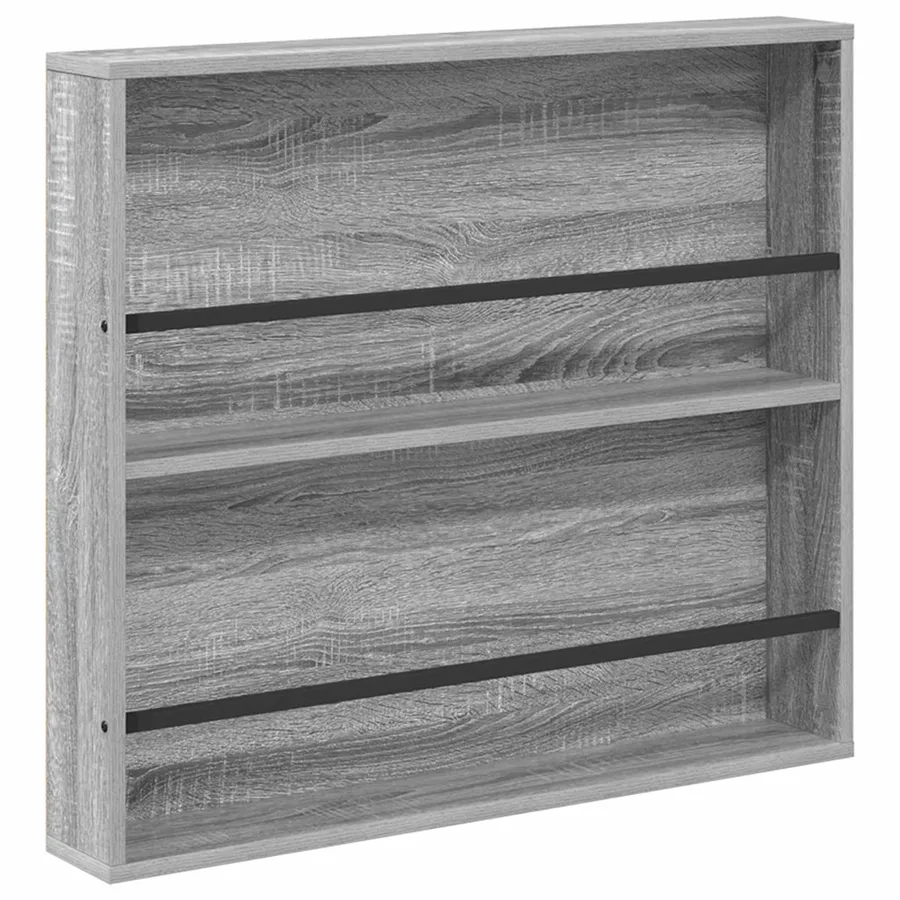 Étagère à magazines 2 pcs Gris Sonoma 80 x 12 x 70 cm - 5