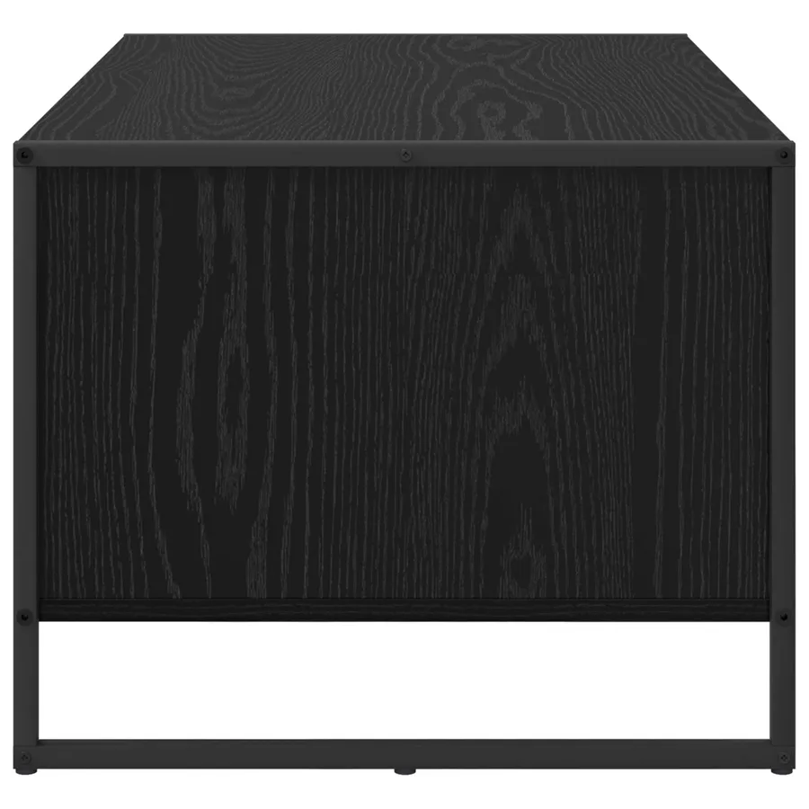 Table basse Chêne noir 80 x 50 x 40 cm Bois d'ingénierie - 6