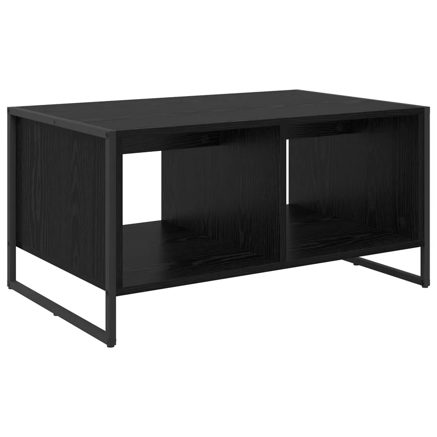 Table basse Chêne noir 80 x 50 x 40 cm Bois d'ingénierie - 7