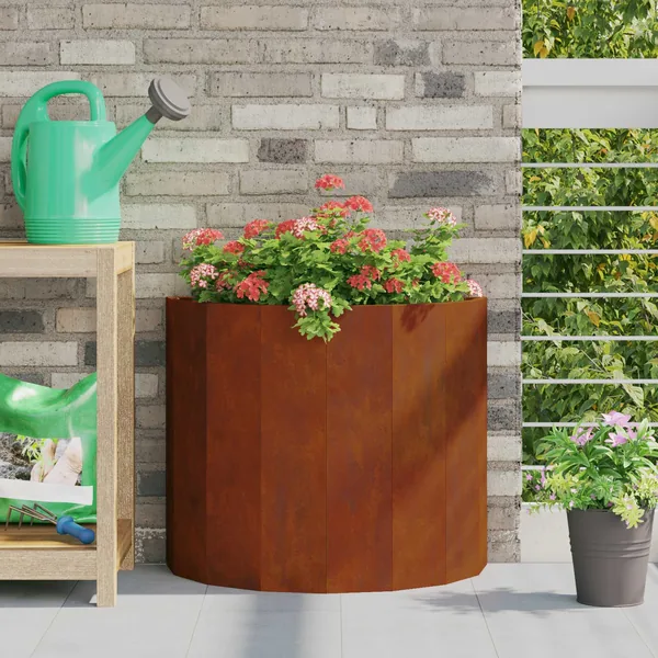 Jardinière Rouillé 60 x 30 x 50 cm Acier patiné