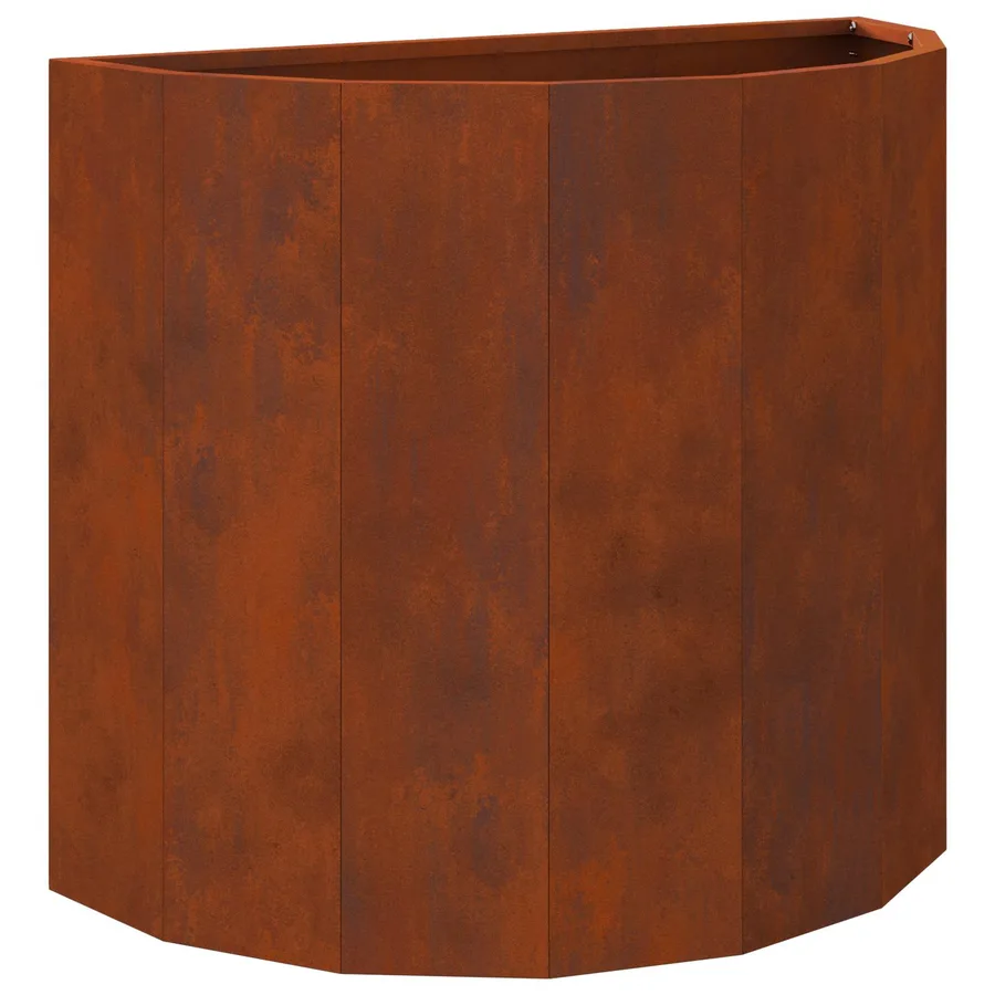 Jardinière Rouillé 60 x 30 x 50 cm Acier patiné - 2