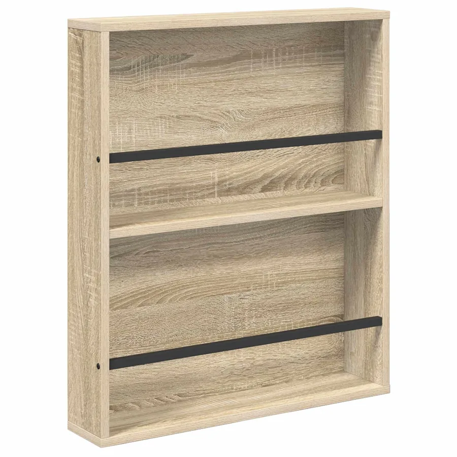 Étagère à magazines avec étagère Chêne Sonoma 60 x 12 x 70 cm - 2