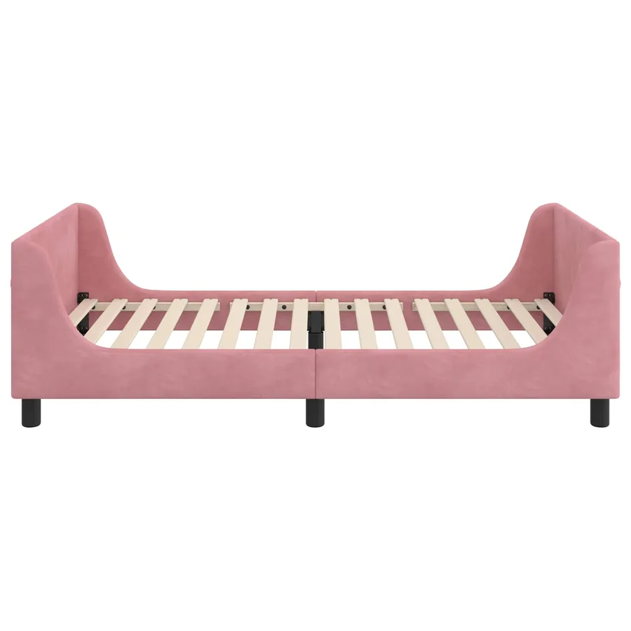 Cadre de lit pour enfants avec tête de lit Rose 90 x 200 cm - 6