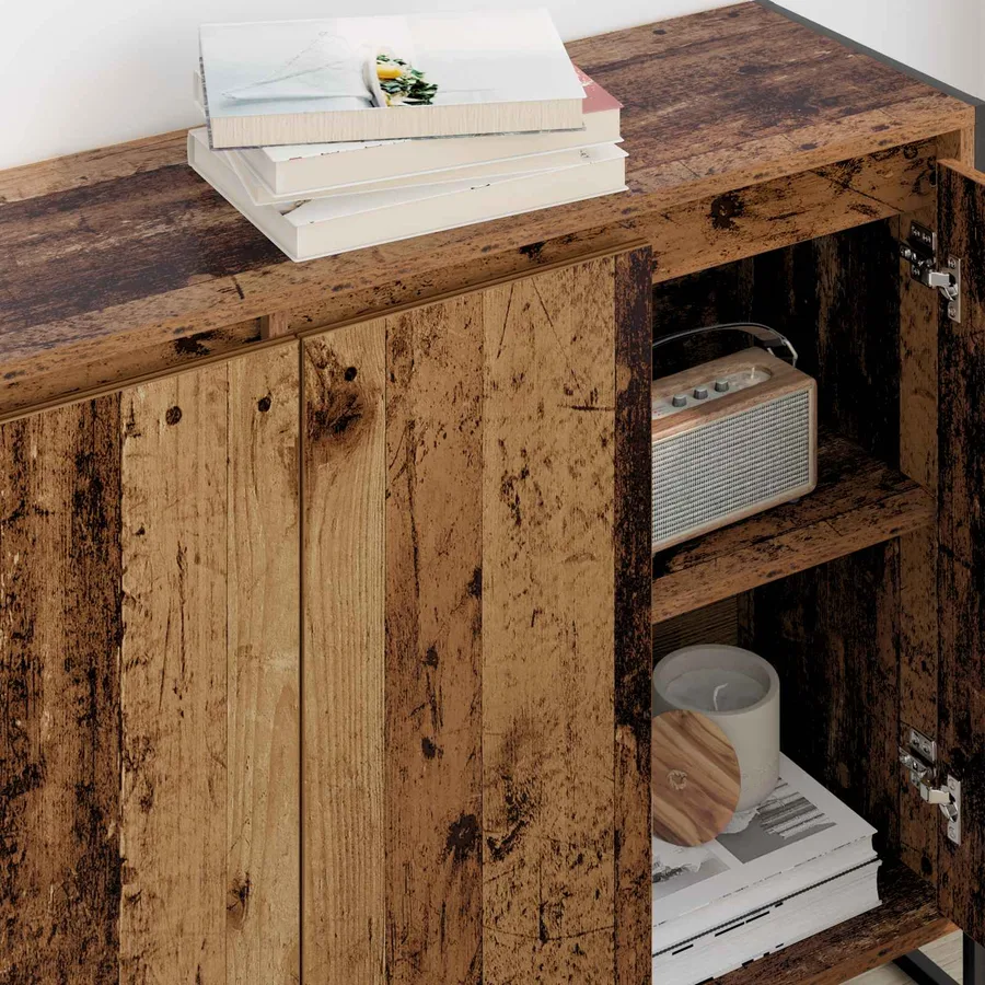 Meuble d'appoint Bois Ancien 96,5 x 30 x 75 cm - 4