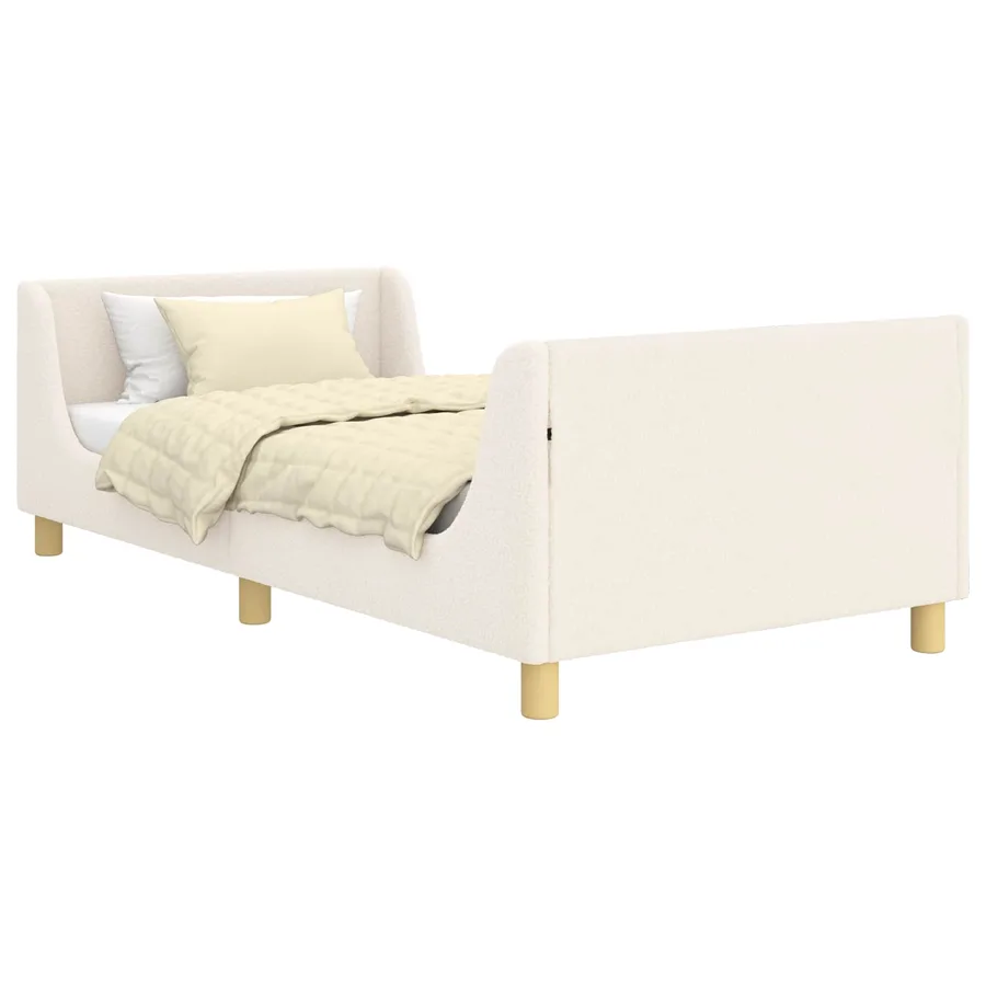 Cadre de lit pour enfants avec tête de lit Crème 90 x 200 cm - 2