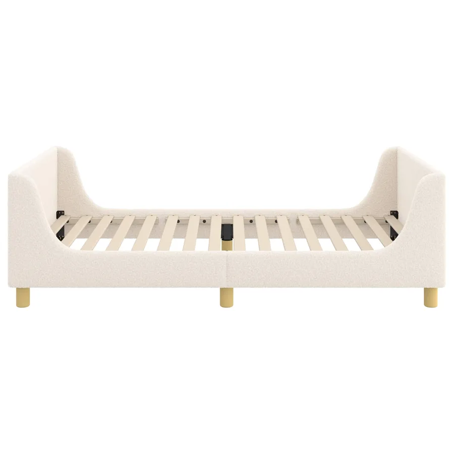 Cadre de lit pour enfants avec tête de lit Crème 90 x 200 cm - 6