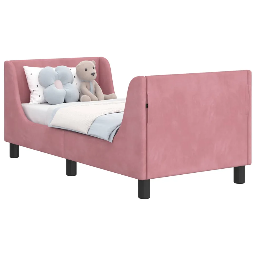 Cadre de lit pour tout-petit avec tête de lit Rose 70 x 140 cm - 2