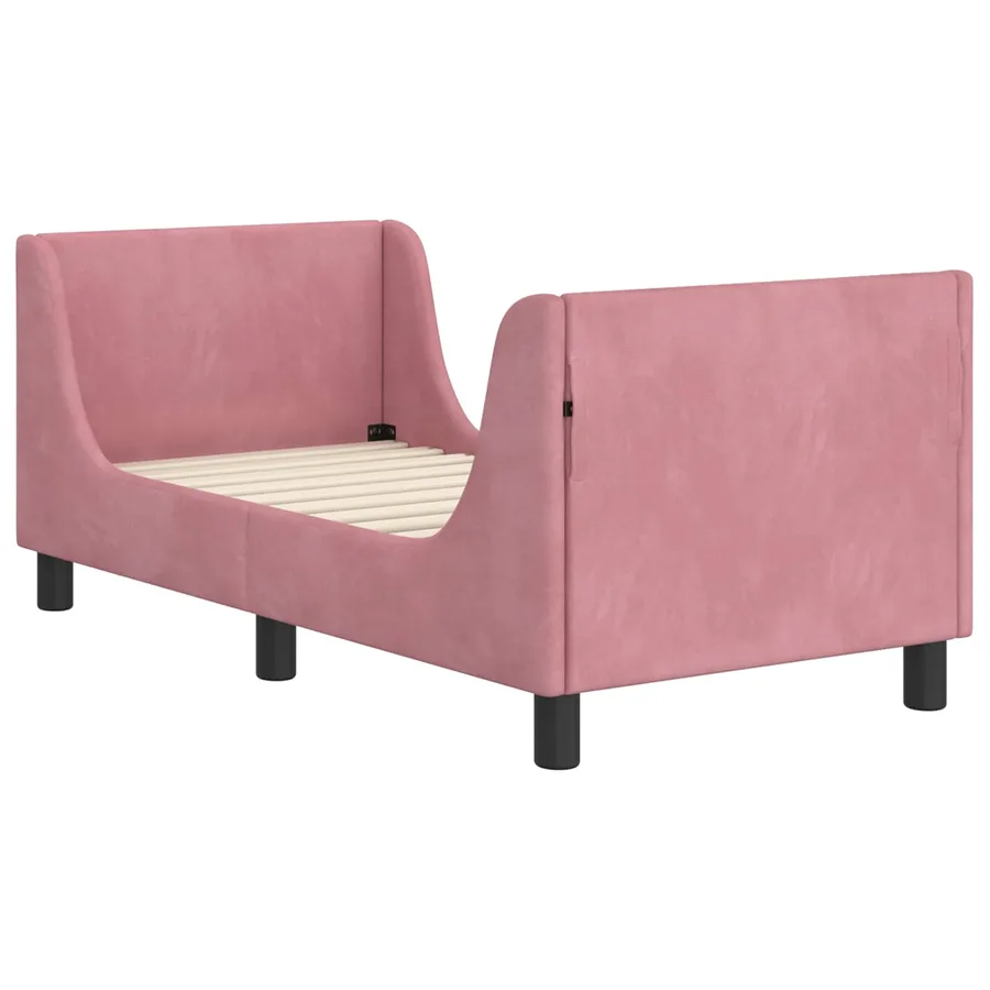 Cadre de lit pour tout-petit avec tête de lit Rose 70 x 140 cm - 4