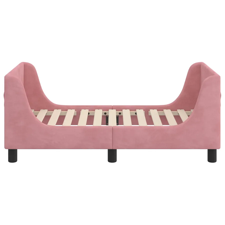 Cadre de lit pour tout-petit avec tête de lit Rose 70 x 140 cm - 6