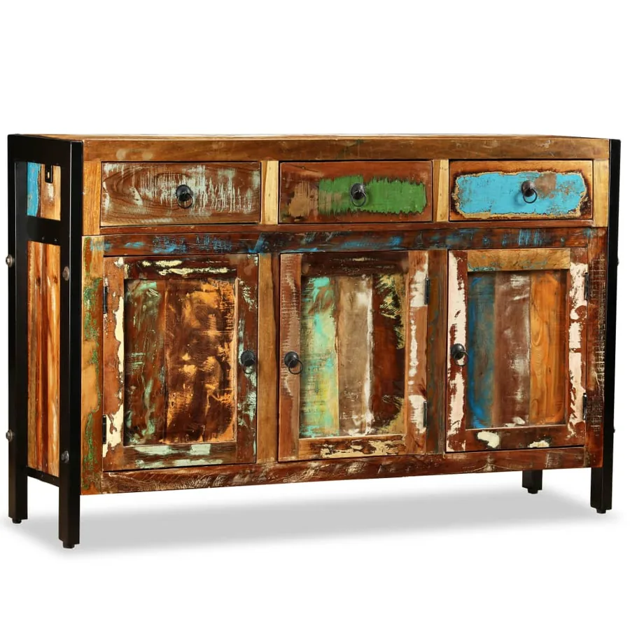 Sideboard Solid reclaimed wood 120x35x76 cm