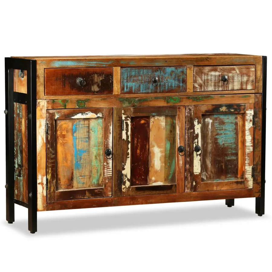 Sideboard Solid reclaimed wood 120x35x76 cm - 2