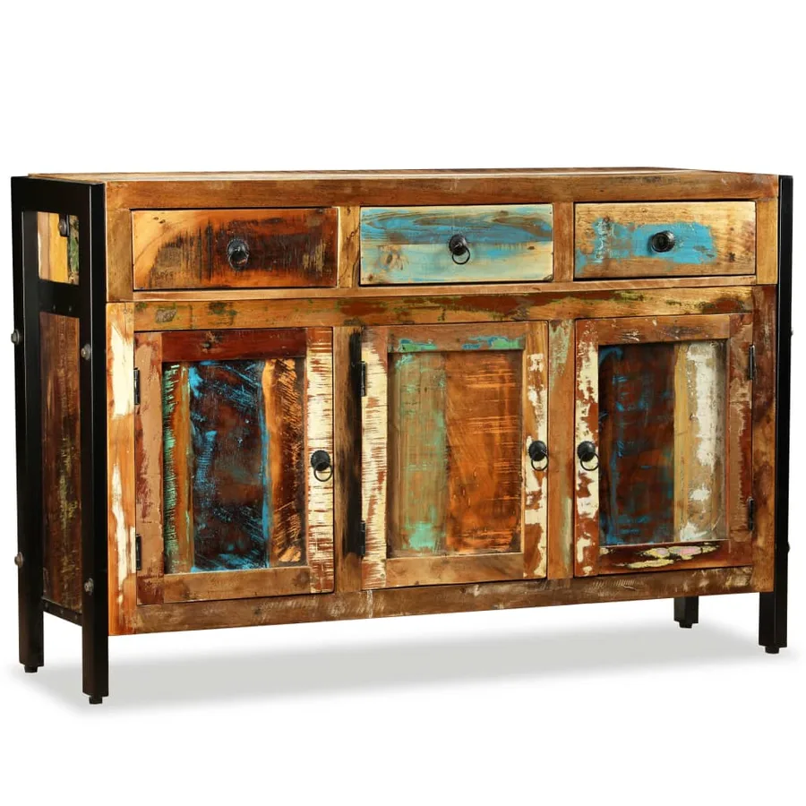 Sideboard Solid reclaimed wood 120x35x76 cm - 3