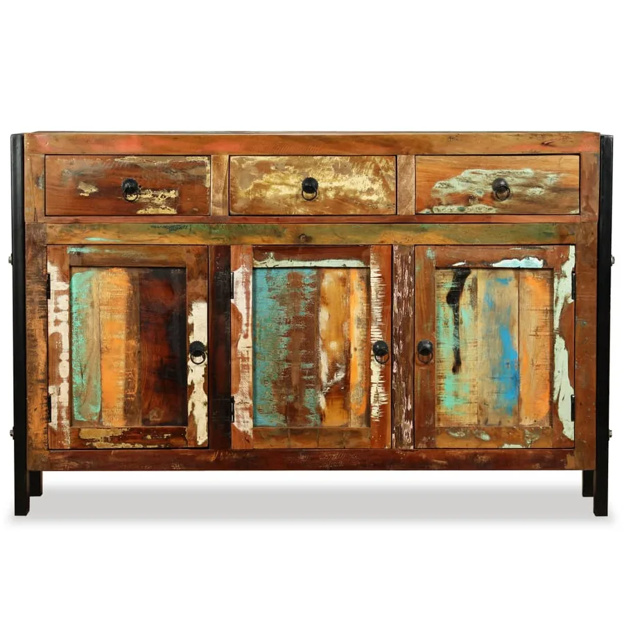 Sideboard Solid reclaimed wood 120x35x76 cm - 7