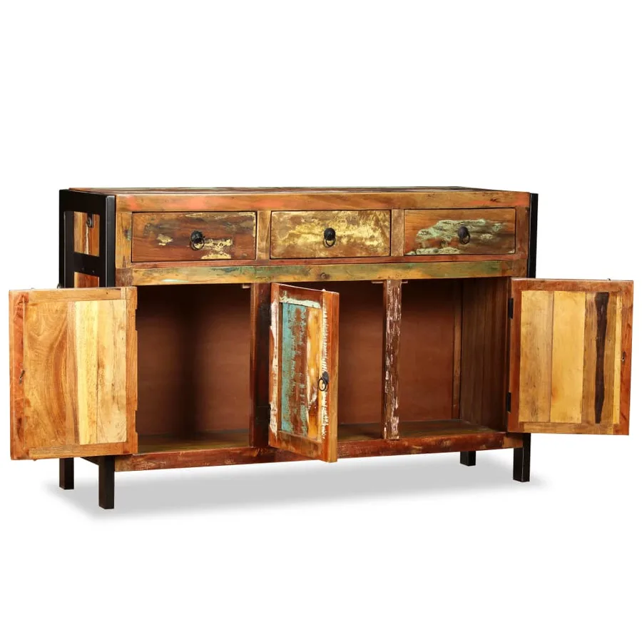 Buffet Bois de récupération massif 120x35x76 cm - 8