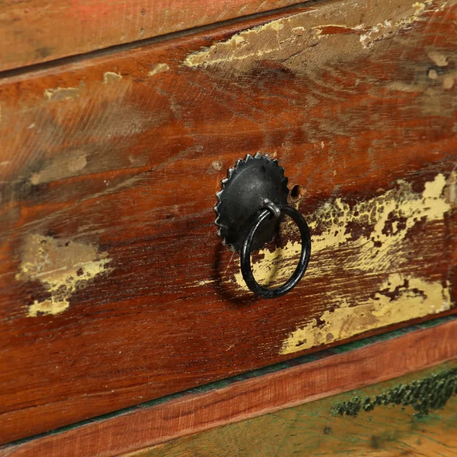 Buffet Bois de récupération massif 120x35x76 cm - 9