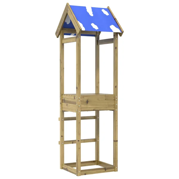 Tour de jeu Marron 52,5 x 46,5 x 195 cm Bois solide imprégné
