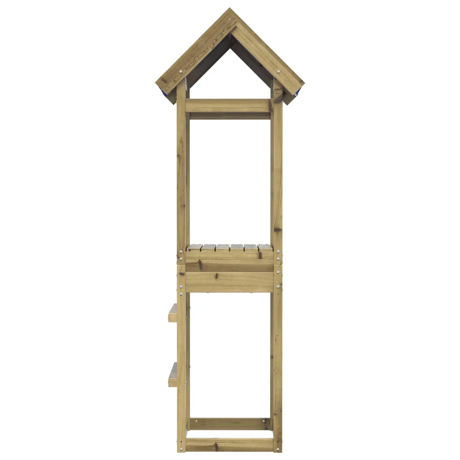 Tour de jeu Marron 52,5 x 46,5 x 195 cm Bois solide imprégné - 2