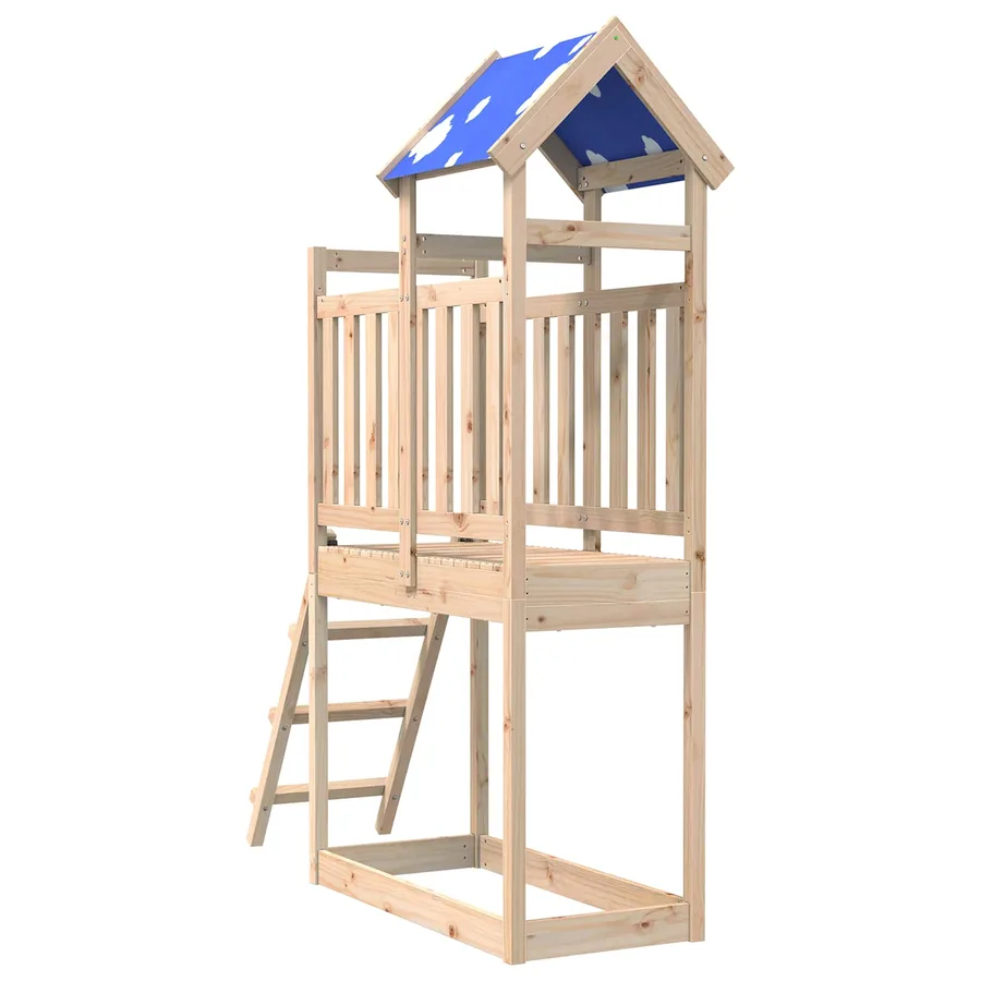 Tour de jeu Marron 52,5 x 110,5 x 215 cm Pin massif - 2