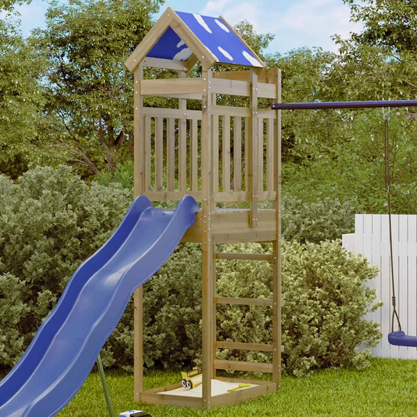 Tour de jeu Marron 52,5 x 85 x 239 cm Bois solide imprégné