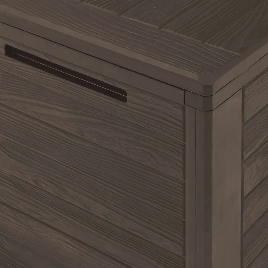 Garden storage box Brown 116x44x55 cm - 7