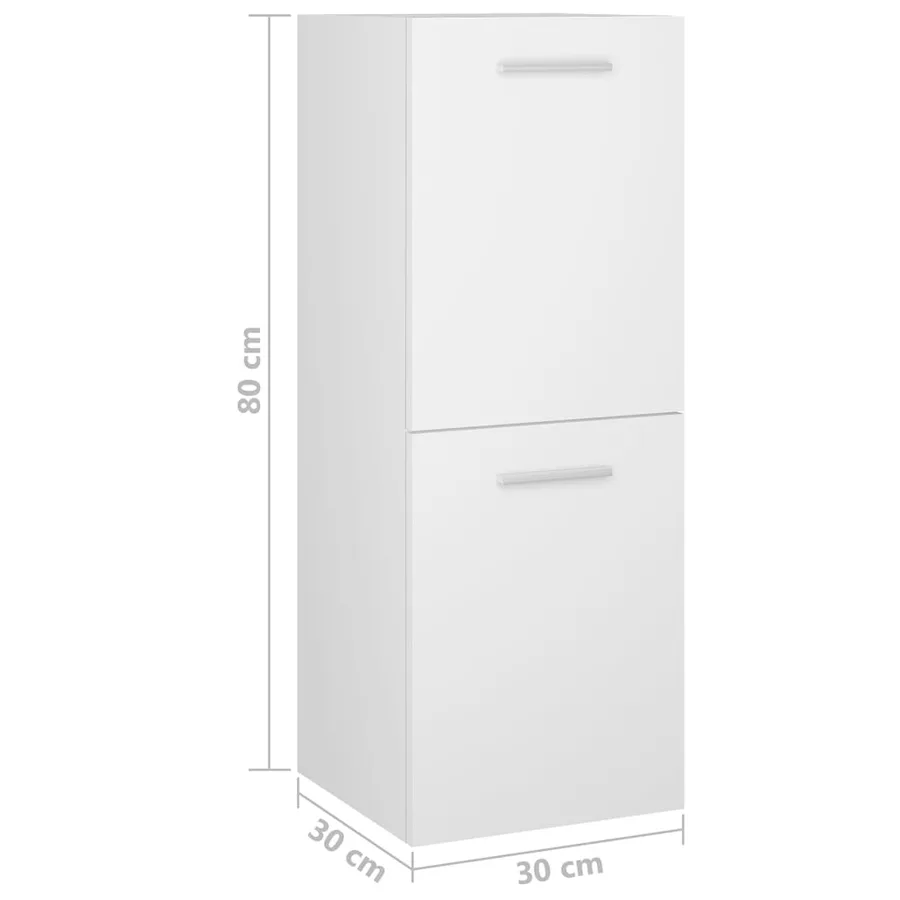 Ensemble de meubles de salle de bain Blanc Bois d'ingénierie - 14