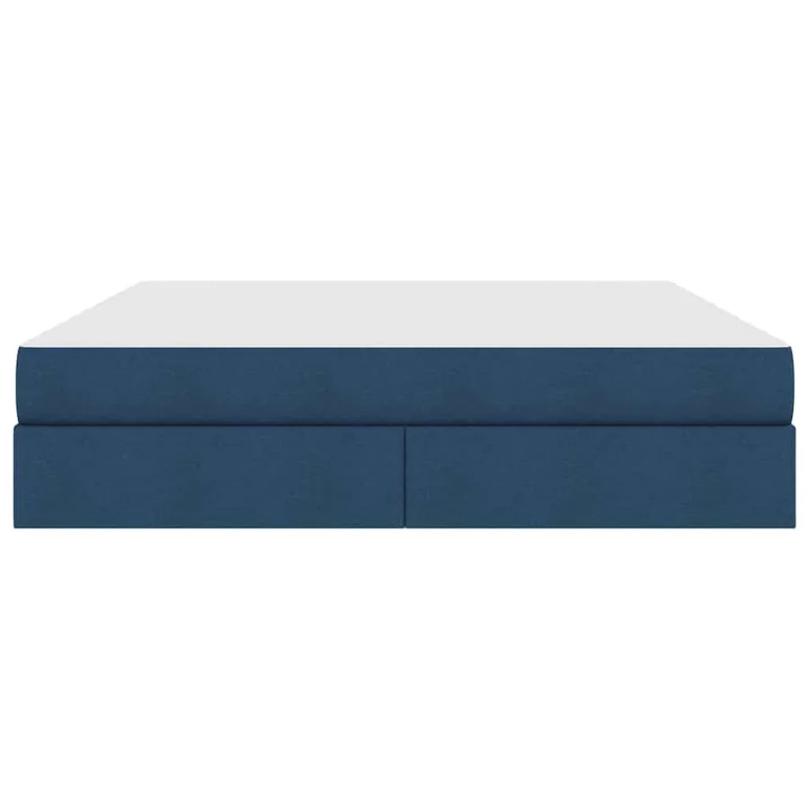 Lit avec rangement et matelas Bleu 180 x 200 cm Polyester - 7