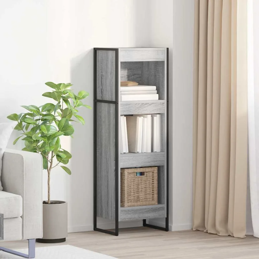 Bibliothèque Gris Sonoma 40 x 30 x 121 cm Bois d'ingénierie