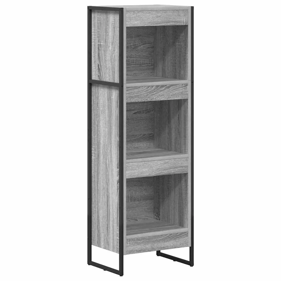 Bibliothèque Gris Sonoma 40 x 30 x 121 cm Bois d'ingénierie - 2