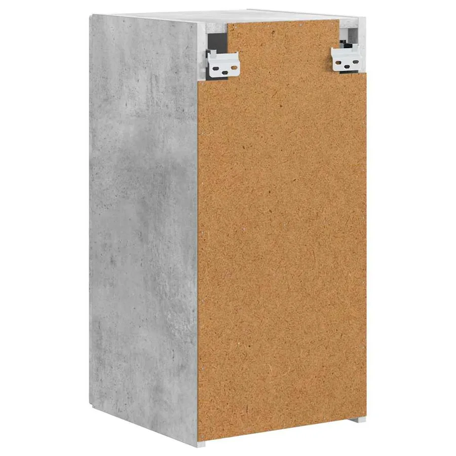 Meuble TV mural 2 pcs Béton 30 x 31 x 60 cm Bois d'ingénierie - 9