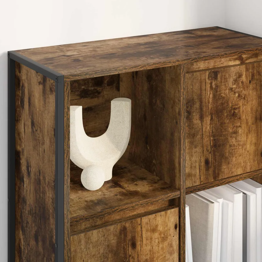 Bibliothèque Chêne Fumé 68 x 30 x 108.5 cm Bois d'ingénierie - 4
