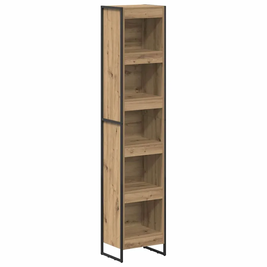 Bibliothèque 40 x 30 x 189,5 cm Bois d'ingénierie Chêne artisan - 2