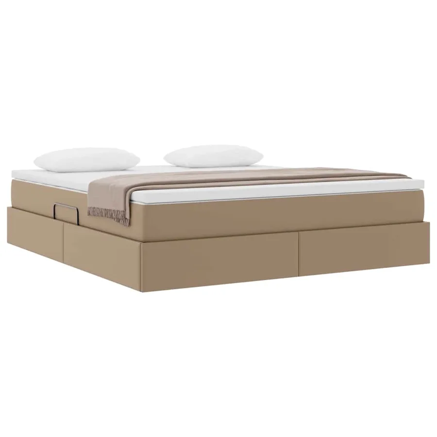 Lit avec rangement et matelas Cappuccino 180 x 200 cm - 3
